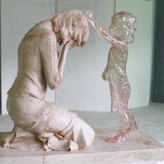 mother and invisible born child
