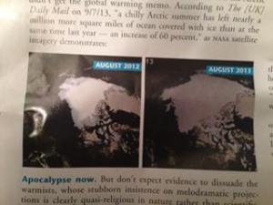 arctic ice aug 2012 to aug 2013