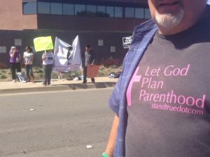 prolife  let God plan shirt across from adriana's group