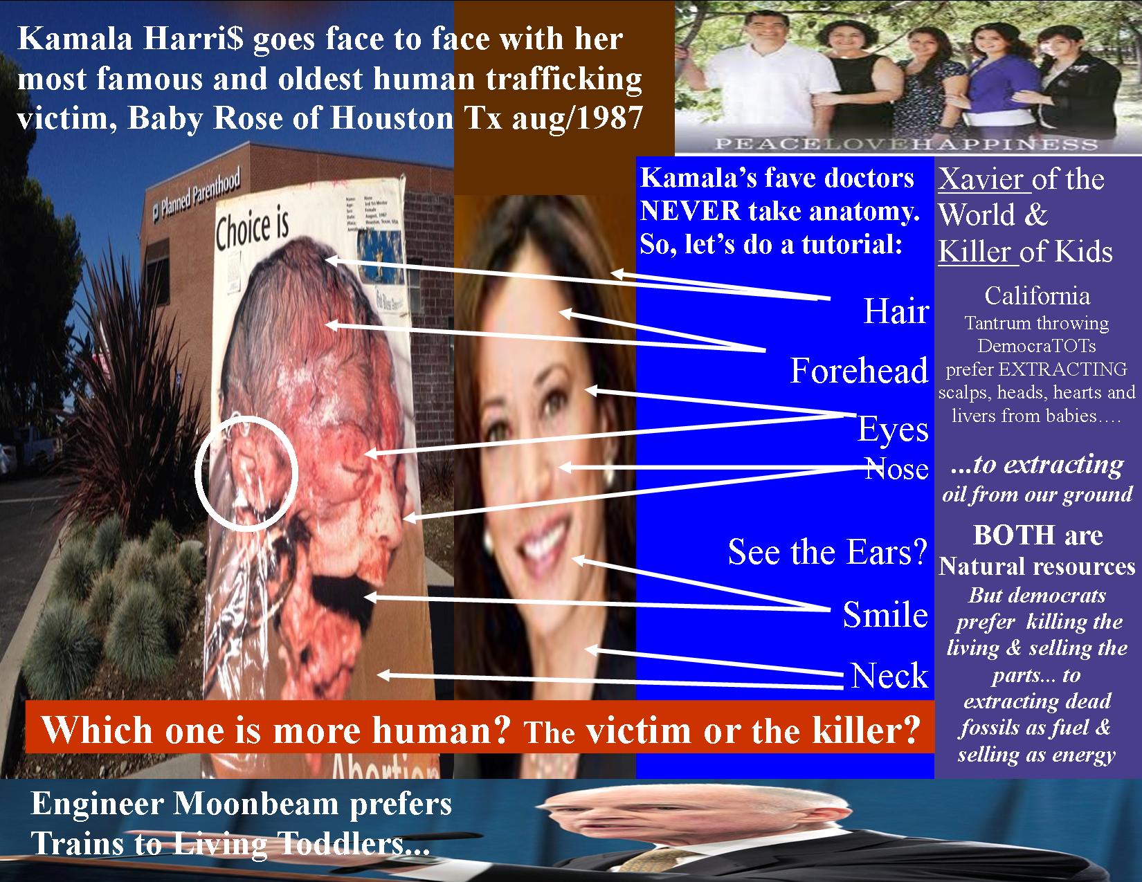 baby rose and kamala go face to face