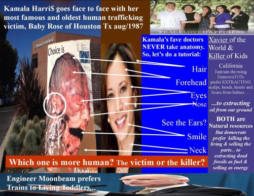 baby rose and kamala go face to face