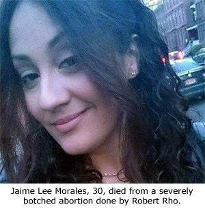 abortion death jaime lee morales dr rho