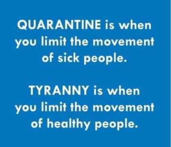 covid quarantine and tyranny